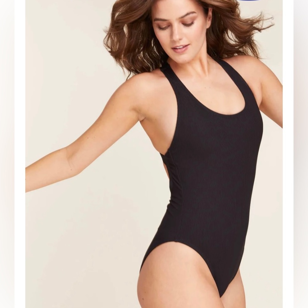 Andie Talum Swimsuit (Ribbed Black)
